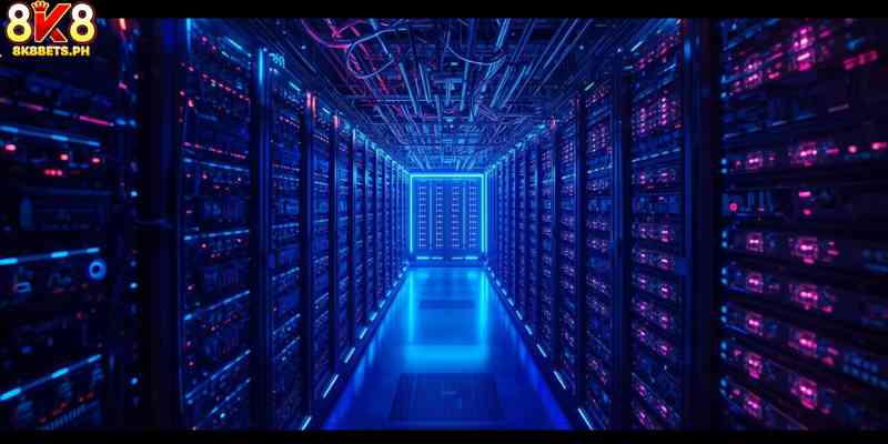 Encrypted server infrastructure supporting secure gaming operations